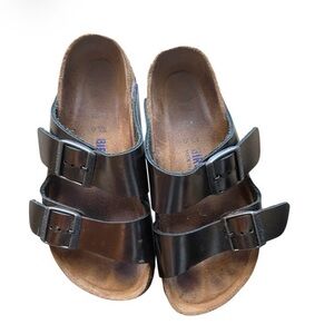 Birkenstock Anthracite Gunmetal Grey/Gray Arizona  sandals size 37